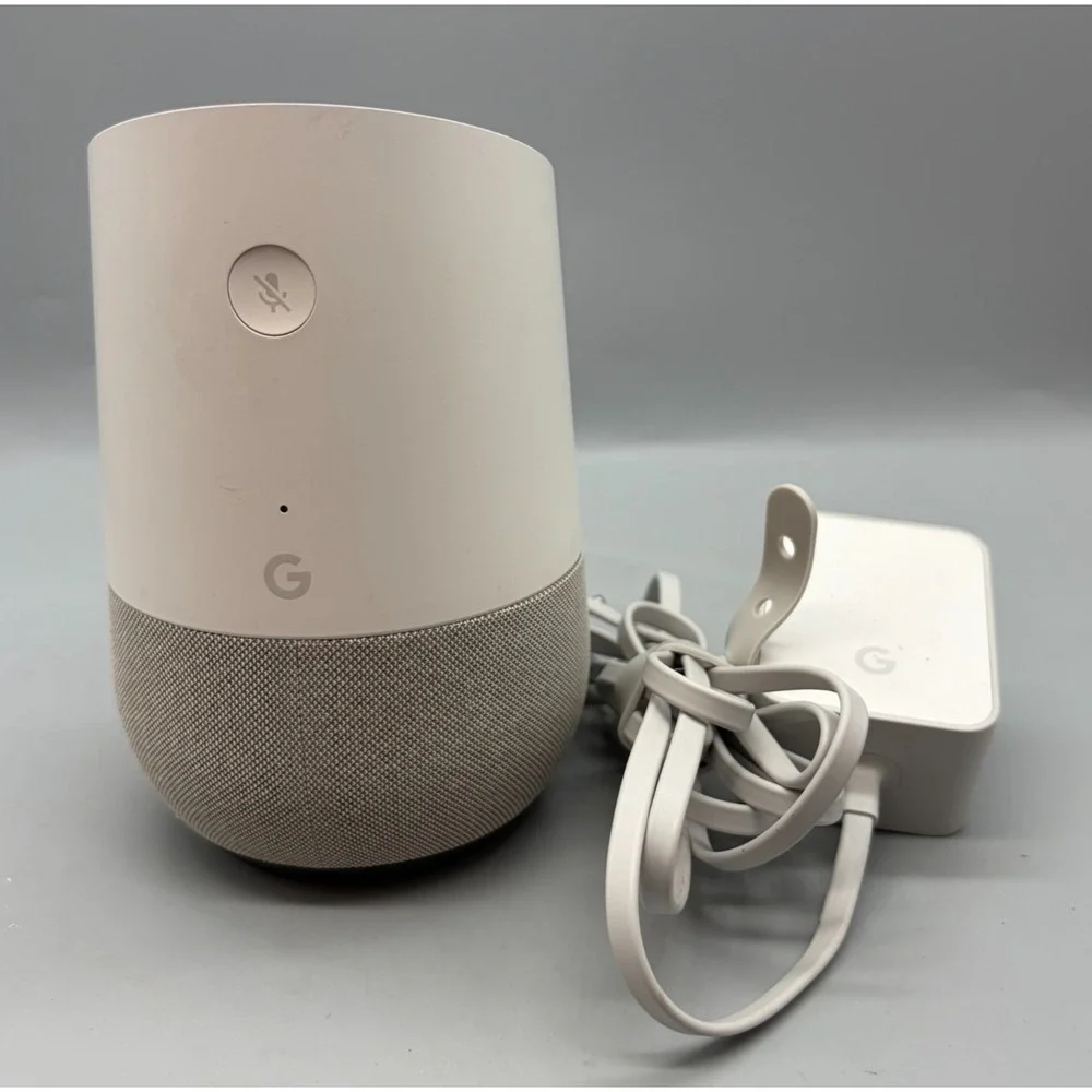 Google Home Smart Assistant Speaker & Power Cord - Tested
